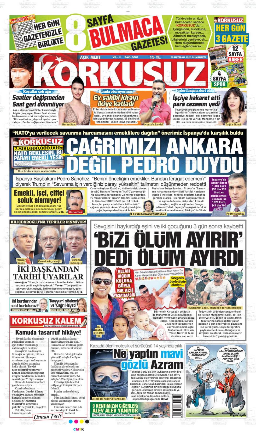 Gazeteler bugün ne yazdı? İşte manşetlerle Türkiye gündemi... 1